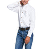 Ariat Boys Solid White Twill Classic Fit Shirt