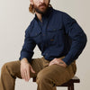 Ariat Mens Rebar VentTEK Work Shirt Navy