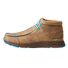 Ariat Mens Spitfire Brown Bomber/Blue Moccasin Shoes