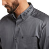 Ariat Mens Team Logo Twill Classic Fit Shirt Quiet Shade