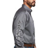 Ariat Mens Team Logo Twill Classic Fit Shirt Quiet Shade