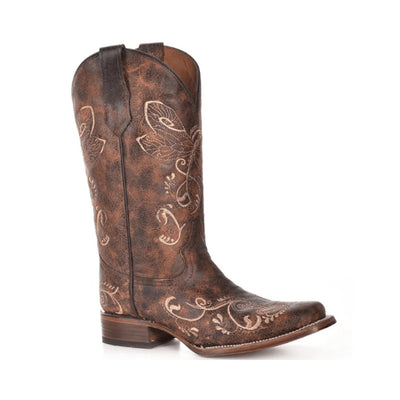 Corral Circle G Womens Distressed Brown Boots