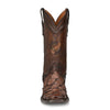 Cuadra Mens Chocolate Glazed Pirarucu Square Toe Boots - CU788
