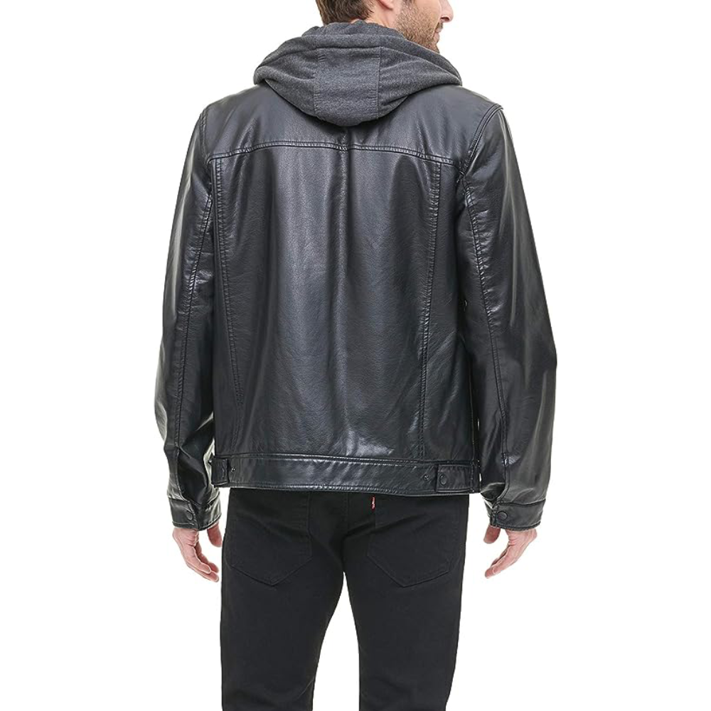 levis mens leather jacket