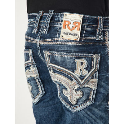 Rock Revival Mens Ashly Straight Jeans