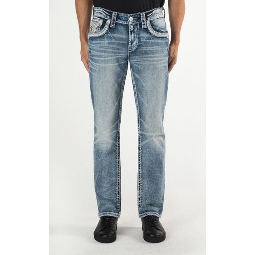 Rock Revival Mens Jimmie Straight Jeans