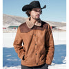 Tempco Mens Marlboro Faux Suede Shearling Jacket