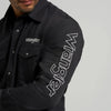 Wrangler Mens Logo Western Snap Shirt
