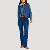 Wrangler Womens Sherpa Lined Denim Vest