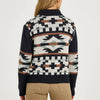 Wrangler Womens Southwestern Full Zip Cardigan Sweater