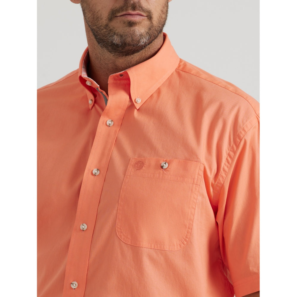 Wrangler Mens George Strait Orange Shirt