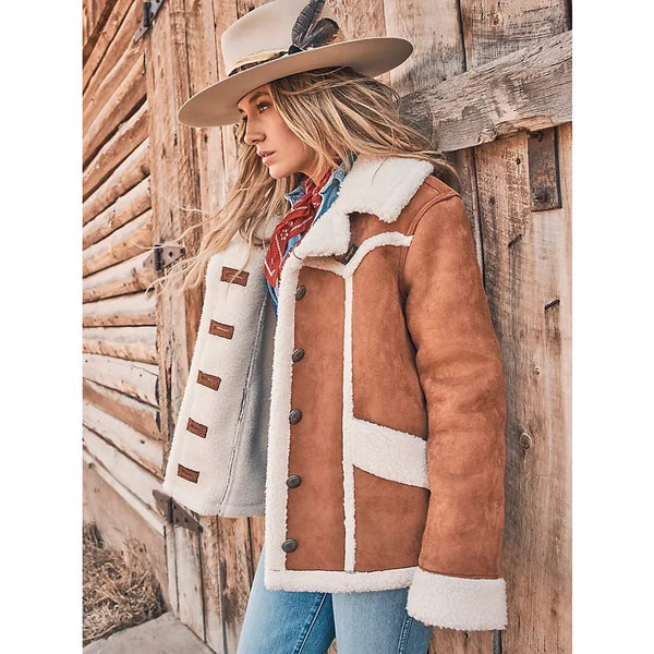 The Only Place to Find Wrangler X Lainey Wilson Women's Faux Shearling Barn Jacket