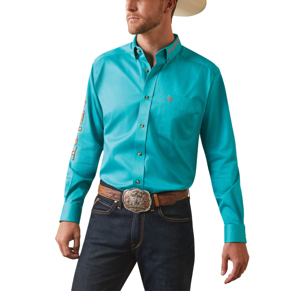 Ariat Mens Team Logo Twill Fitted Shirt - 10043569