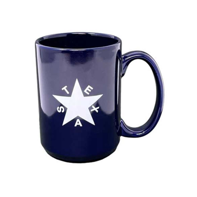 Texas Products Blue Texas First Flag Mug