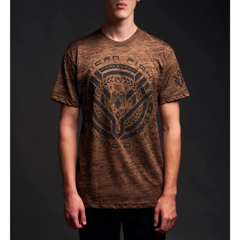 American Fighter Mens Belgrade T-Shirt Bistre/Black - FM15979