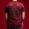 American Fighter Mens Coalwood T-Shirt Jester Red/Black - FM15325