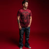 American Fighter Mens Coalwood T-Shirt Jester Red/Black - FM15325