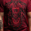 American Fighter Mens Coalwood T-Shirt Jester Red/Black - FM15325