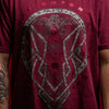 American Fighter Mens Cross Mountain T-Shirt Burgundy - FM16323