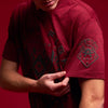 American Fighter Mens Fair Hill T-Shirt Burgundy - FM16708