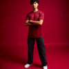 American Fighter Mens Fallbrook T-Shirt Burgundy - FM16563