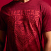 American Fighter Mens Fallbrook T-Shirt Burgundy - FM16563