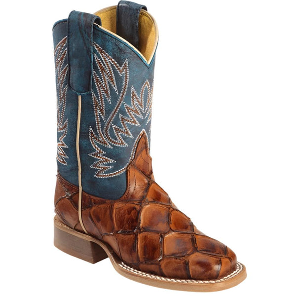 Horse Power Kids deals Western Boots Blue & Brown Boys SZ 12 HPK1836