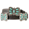 Angel Ranch Womens Leather Butterfly Conchos Belt Black