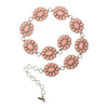 Angel Ranch Womens Silver Scalloped Oval Conchos Belt Light Pink - D140003924