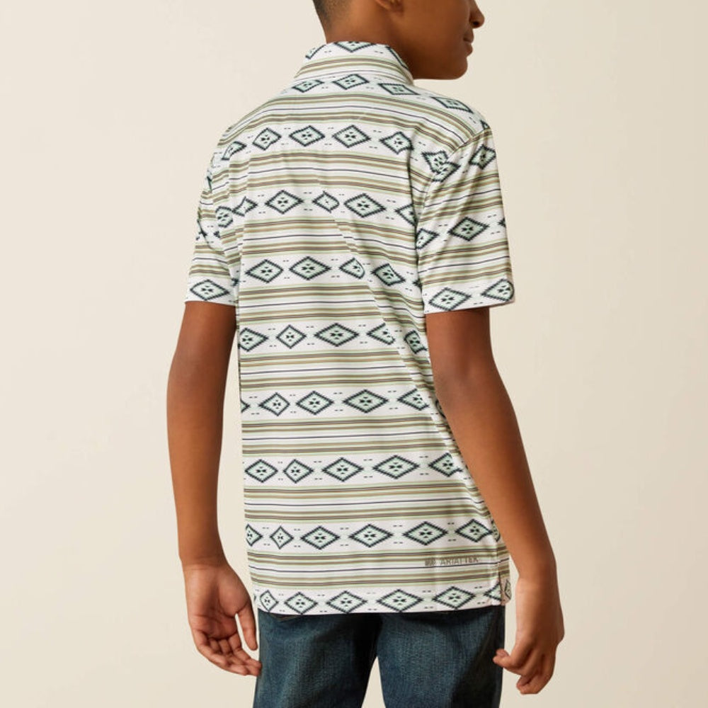 Ariat Boys All Over Print Polo Shirt