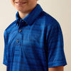 Ariat Boys All Over Print Polo Shirt Blue - 10073490