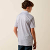 Ariat Boys All Over Print Polo Shirt White Southwest Triangle - 10073489
