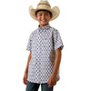Ariat Boys Baxter Southwest Print Shirt White - 10073675