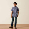 Ariat Boys Bill Shirt Evening Blue - 10073677