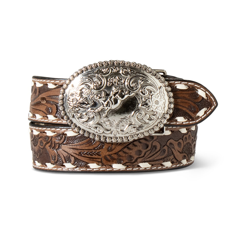 Ariat Boys Floral Brown Belt - A1307802