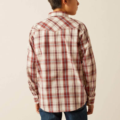 Ariat Boys Hendricks Retro Fit Shirt Off White - 10058728