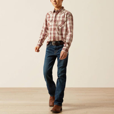 Ariat Boys Hendricks Retro Fit Shirt Off White - 10058728