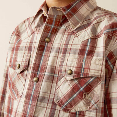 Ariat Boys Hendricks Retro Fit Shirt Off White - 10058728