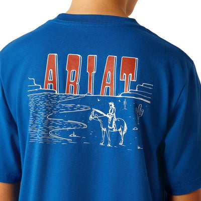 Ariat Boys Horizon Oasis Blue T-Shirt