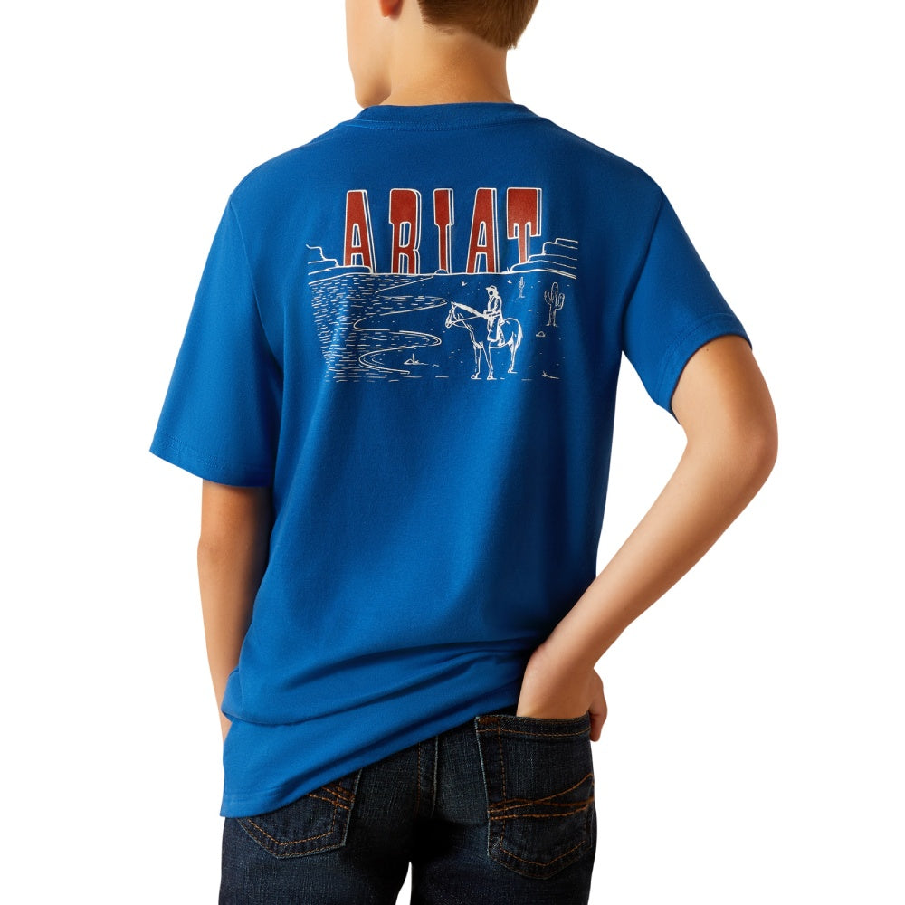 Ariat Boys Horizon Oasis Blue T-Shirt