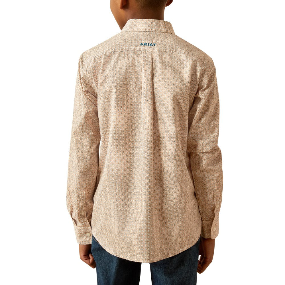 Ariat Boys Johnny Light Brown Shirt