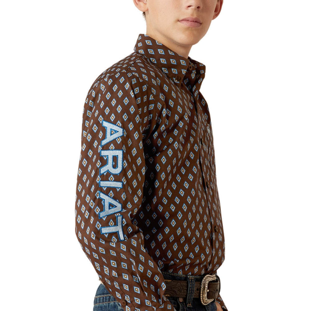 Ariat Boys Oak Brown Shirt