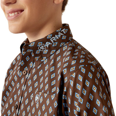 Ariat Boys Oak Brown Shirt