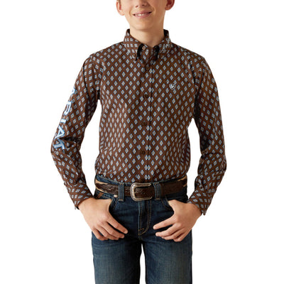 Ariat Boys Oak Brown Shirt