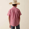 Ariat Boys Pro Series Bobby Shirt Hibiscus Red Stripe - 10073638