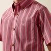 Ariat Boys Pro Series Bobby Shirt Hibiscus Red Stripe - 10073638