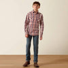 Ariat Boys Retro Hodge Shirt Red Plaid - 10073668
