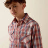 Ariat Boys Retro Hodge Shirt Red Plaid - 10073668