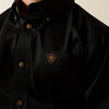 Ariat Boys Solid Black Twilll Classic Fit Shirt - 10030161