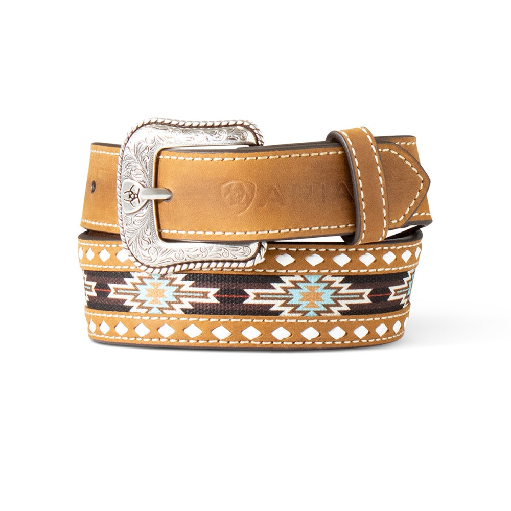 Ariat Boys Southwestern Leather Belt